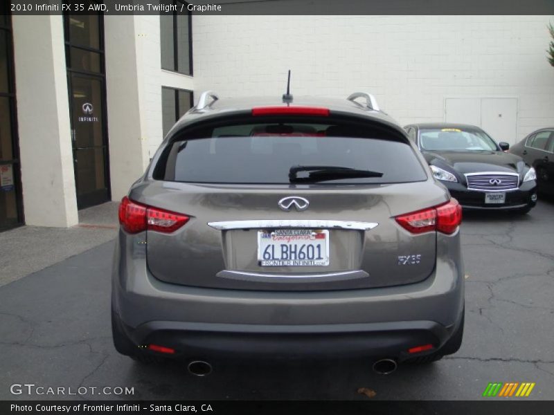 Umbria Twilight / Graphite 2010 Infiniti FX 35 AWD