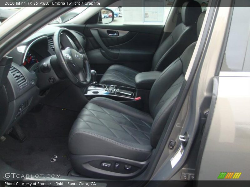  2010 FX 35 AWD Graphite Interior