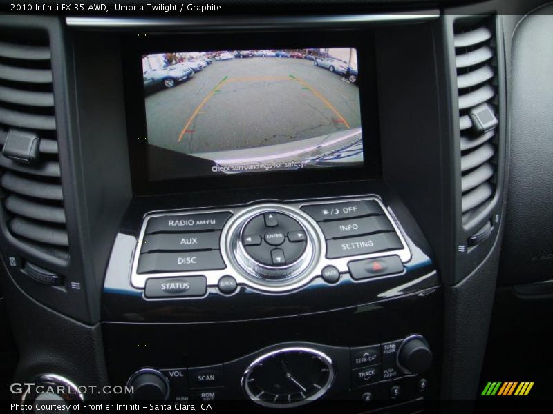 Navigation of 2010 FX 35 AWD