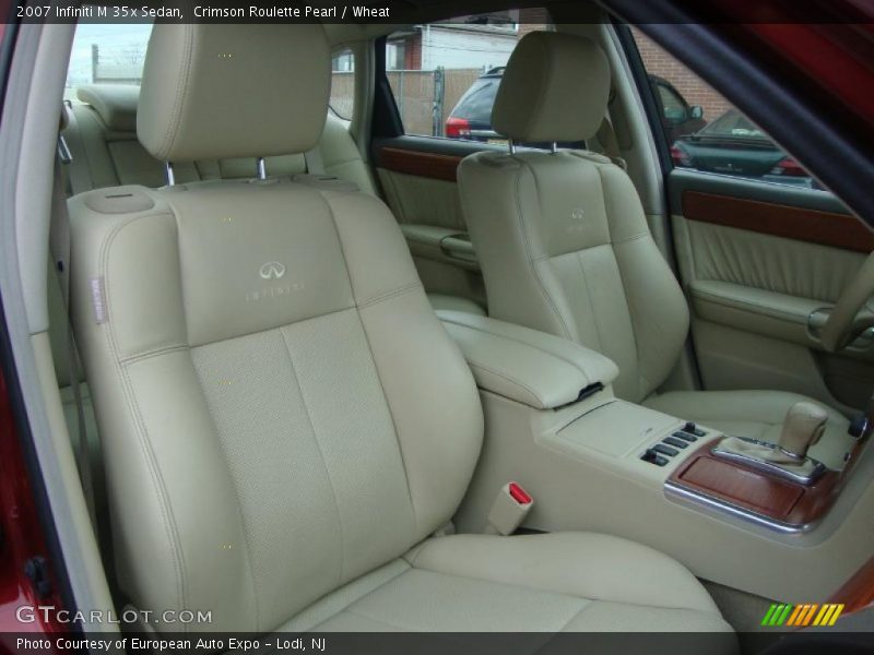 Crimson Roulette Pearl / Wheat 2007 Infiniti M 35x Sedan