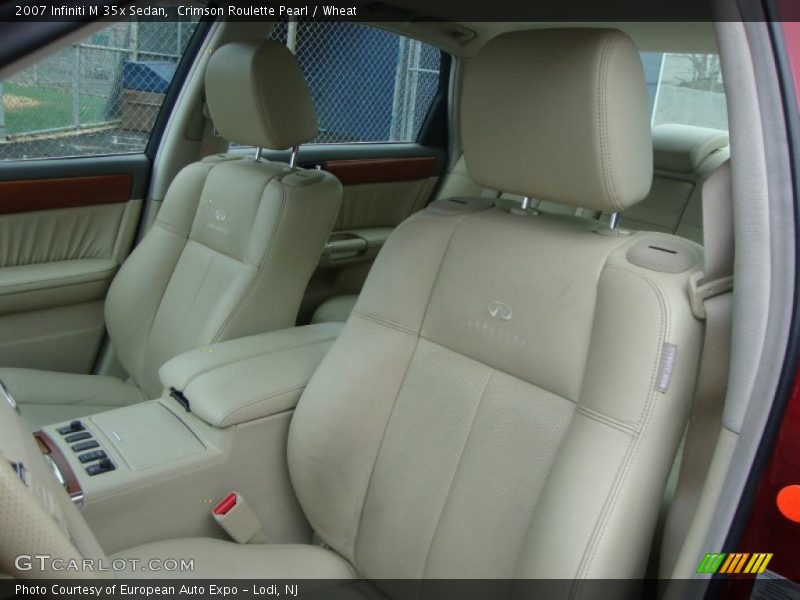 Crimson Roulette Pearl / Wheat 2007 Infiniti M 35x Sedan