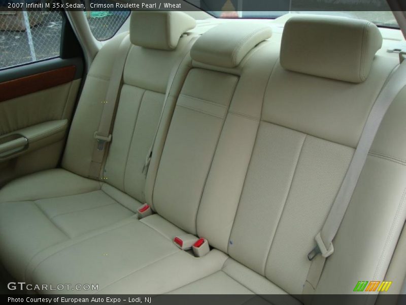 Crimson Roulette Pearl / Wheat 2007 Infiniti M 35x Sedan