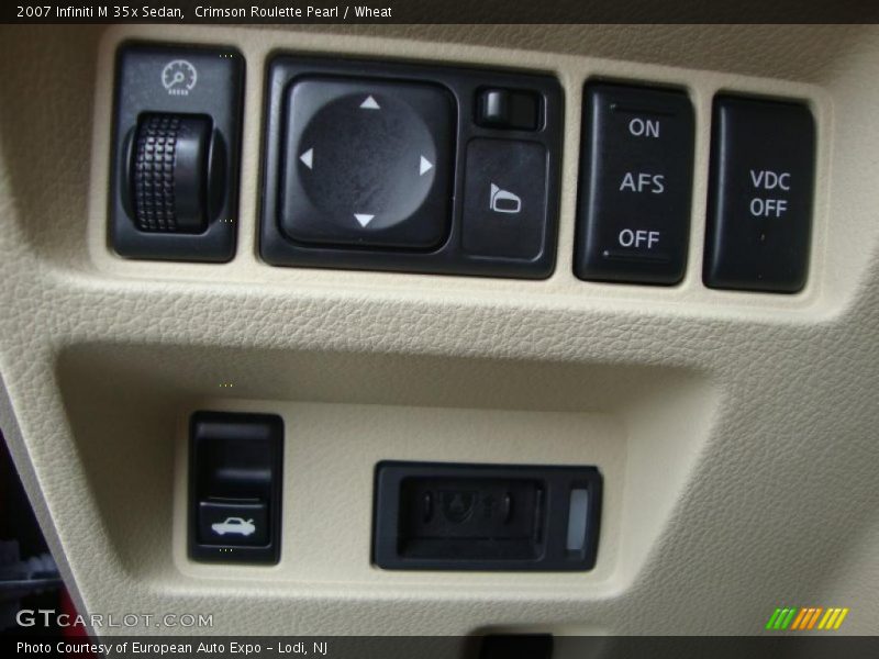 Crimson Roulette Pearl / Wheat 2007 Infiniti M 35x Sedan