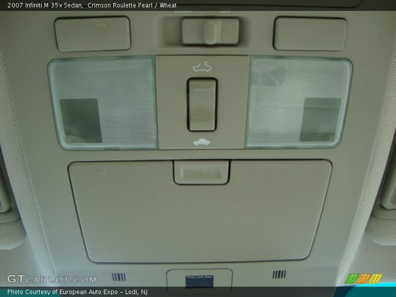 Crimson Roulette Pearl / Wheat 2007 Infiniti M 35x Sedan