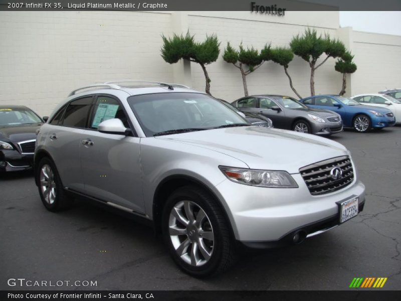 Liquid Platinum Metallic / Graphite 2007 Infiniti FX 35