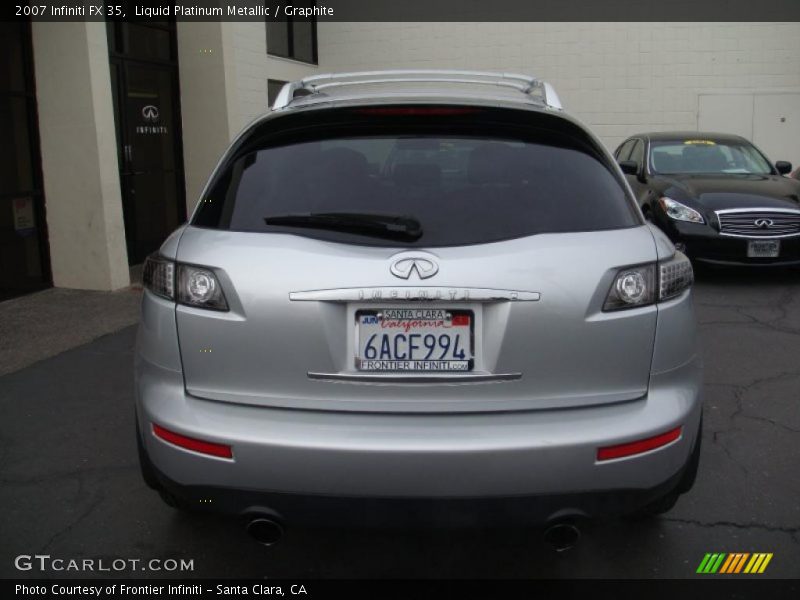 Liquid Platinum Metallic / Graphite 2007 Infiniti FX 35