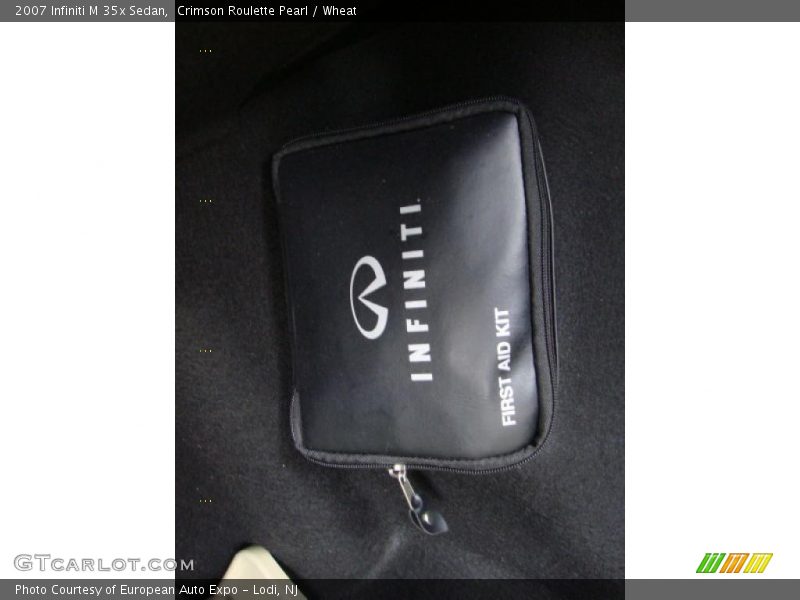 Crimson Roulette Pearl / Wheat 2007 Infiniti M 35x Sedan