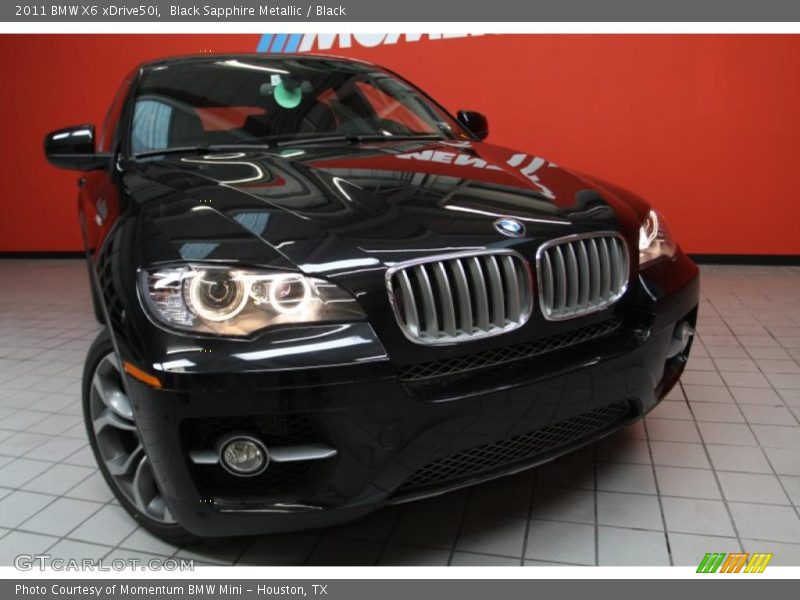 Black Sapphire Metallic / Black 2011 BMW X6 xDrive50i