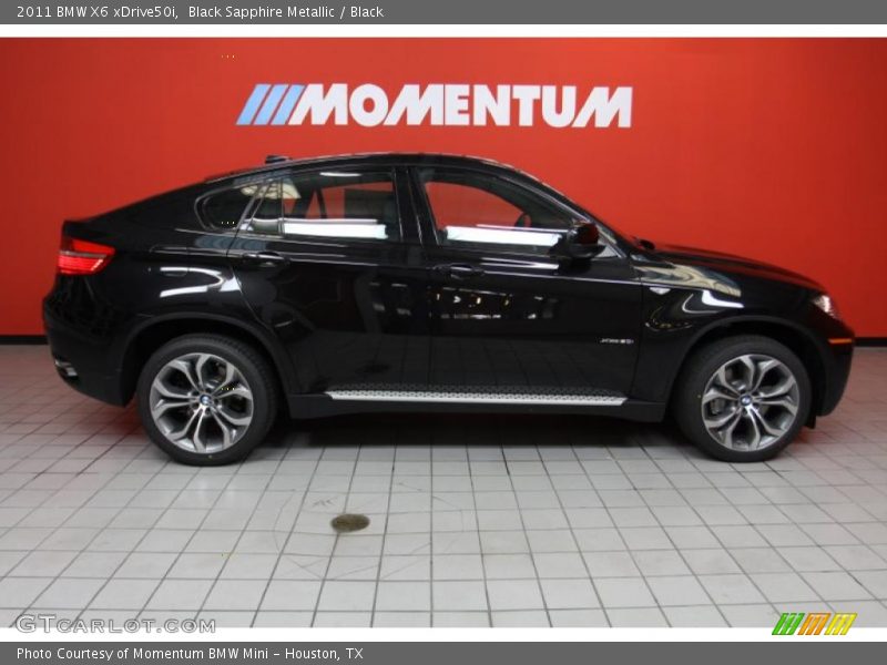 Black Sapphire Metallic / Black 2011 BMW X6 xDrive50i