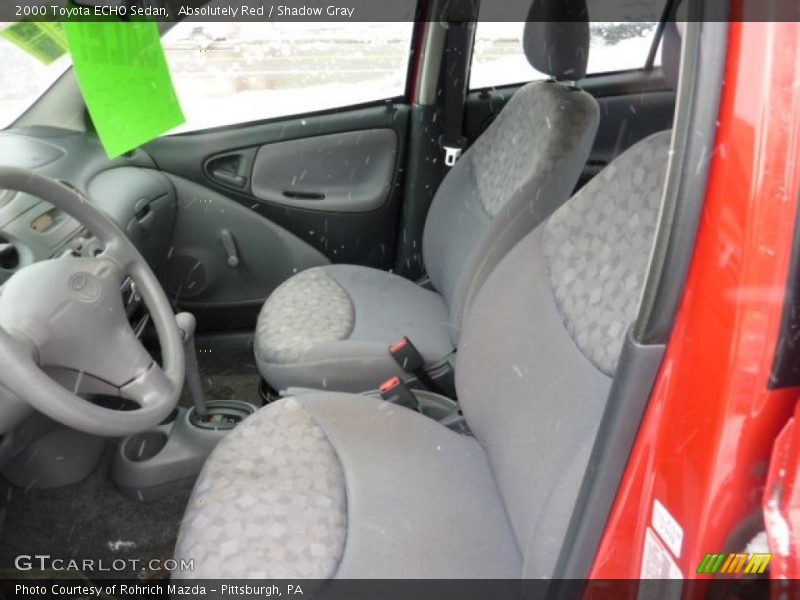 Absolutely Red / Shadow Gray 2000 Toyota ECHO Sedan