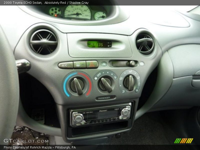 Absolutely Red / Shadow Gray 2000 Toyota ECHO Sedan