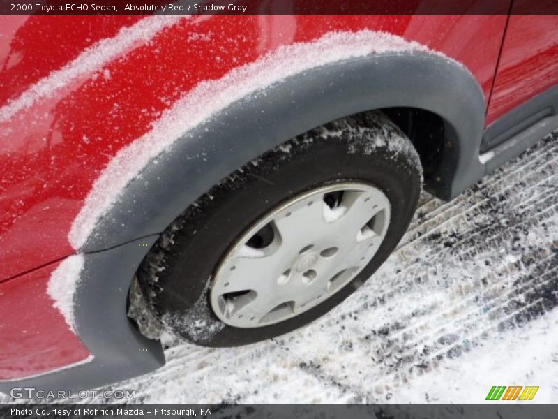 Absolutely Red / Shadow Gray 2000 Toyota ECHO Sedan