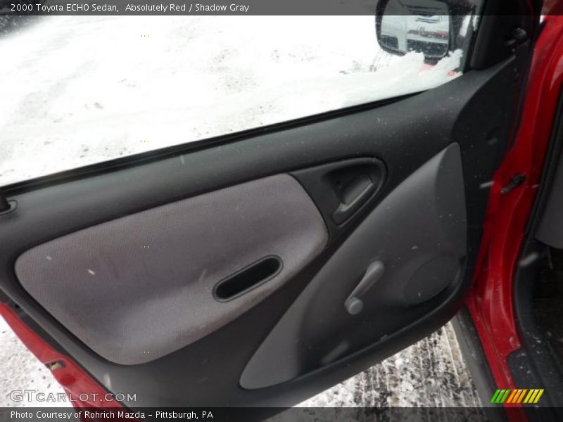 Absolutely Red / Shadow Gray 2000 Toyota ECHO Sedan