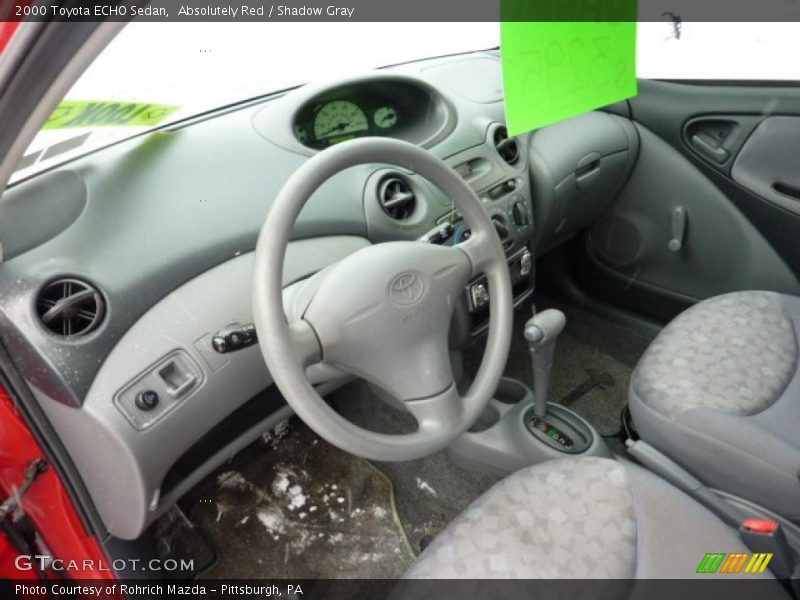 Absolutely Red / Shadow Gray 2000 Toyota ECHO Sedan