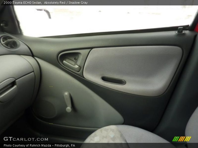 Absolutely Red / Shadow Gray 2000 Toyota ECHO Sedan