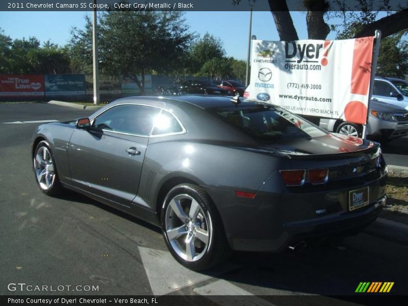 Cyber Gray Metallic / Black 2011 Chevrolet Camaro SS Coupe