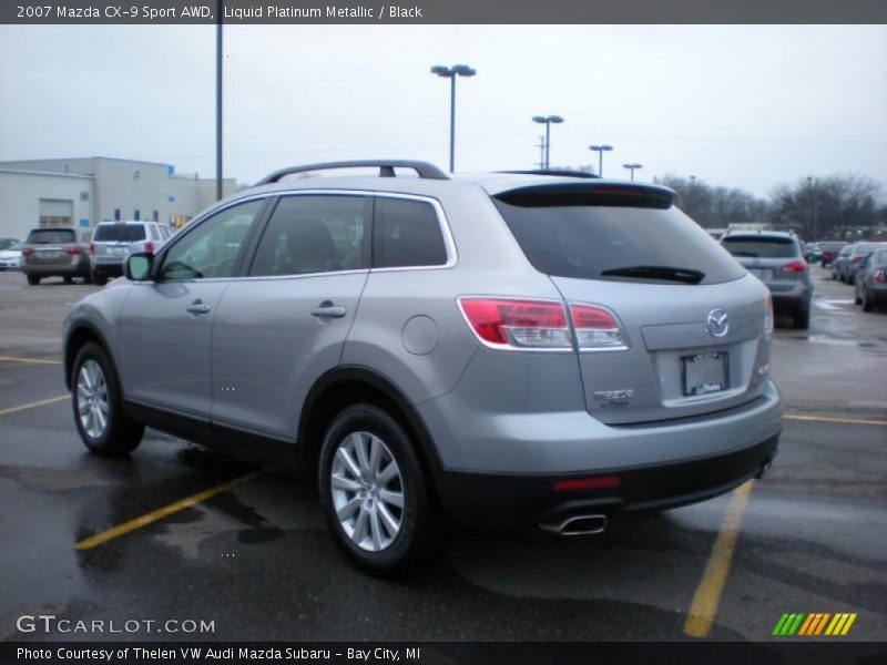 Liquid Platinum Metallic / Black 2007 Mazda CX-9 Sport AWD