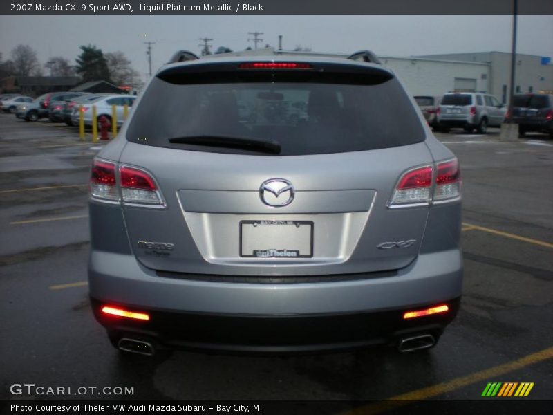 Liquid Platinum Metallic / Black 2007 Mazda CX-9 Sport AWD