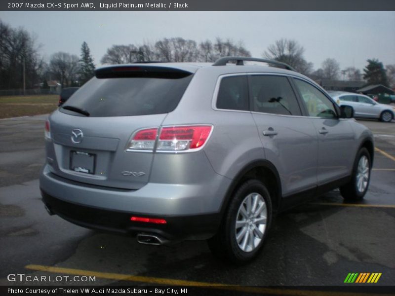 Liquid Platinum Metallic / Black 2007 Mazda CX-9 Sport AWD