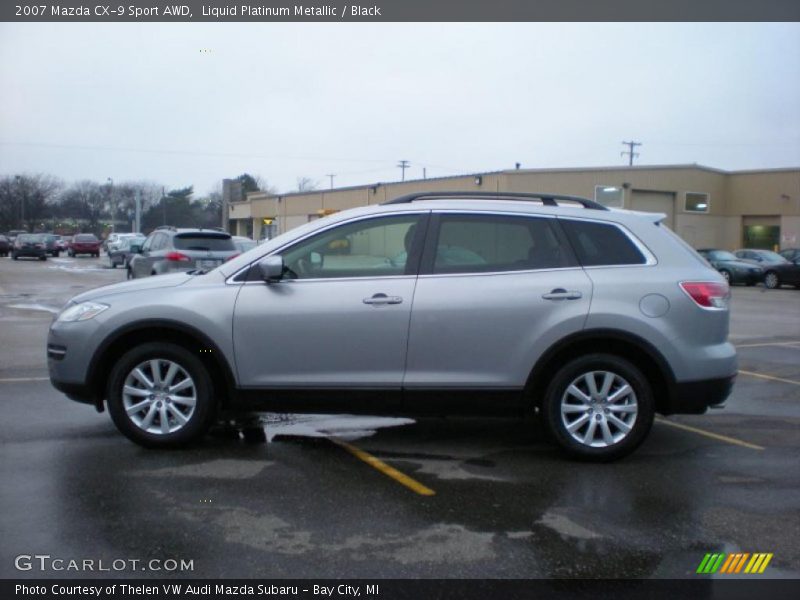 Liquid Platinum Metallic / Black 2007 Mazda CX-9 Sport AWD