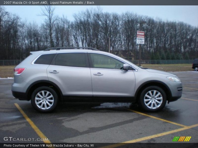 Liquid Platinum Metallic / Black 2007 Mazda CX-9 Sport AWD
