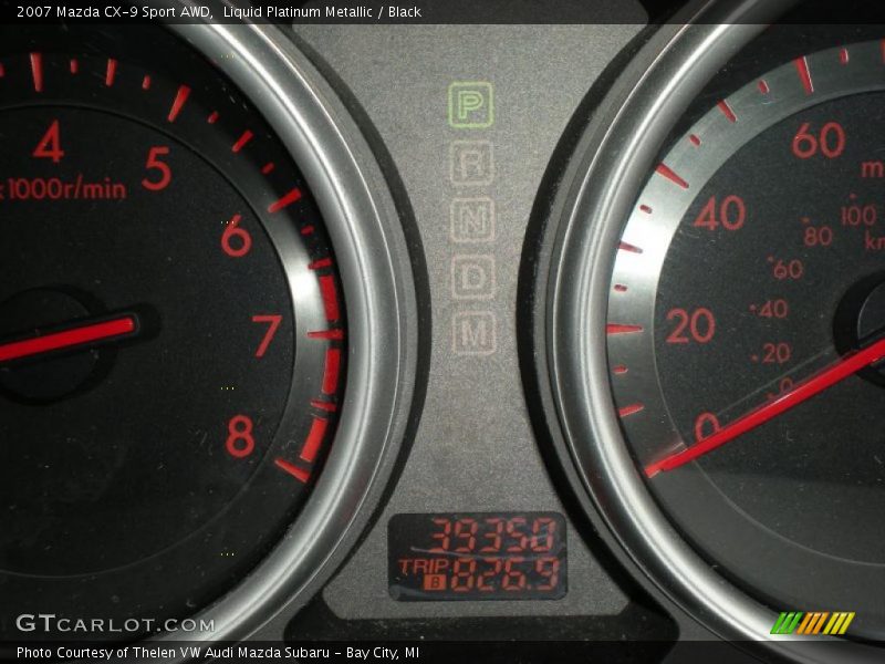 Liquid Platinum Metallic / Black 2007 Mazda CX-9 Sport AWD