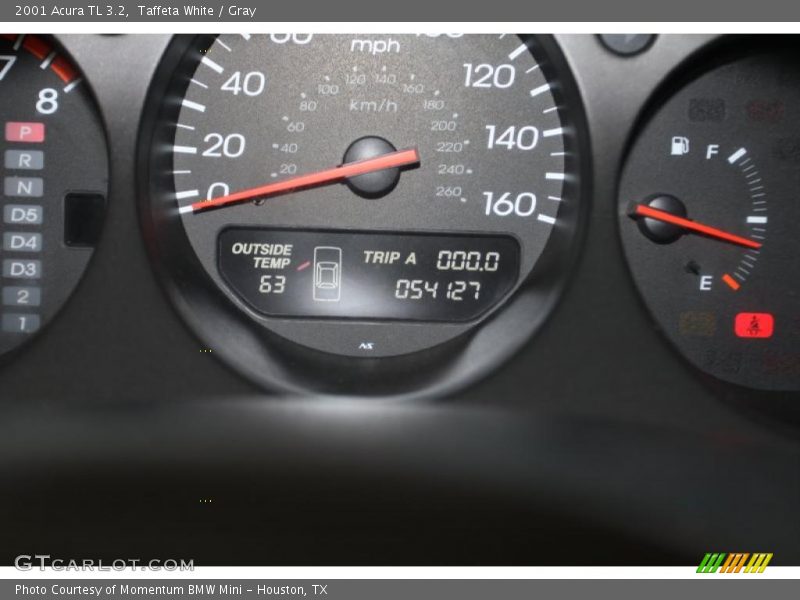Taffeta White / Gray 2001 Acura TL 3.2