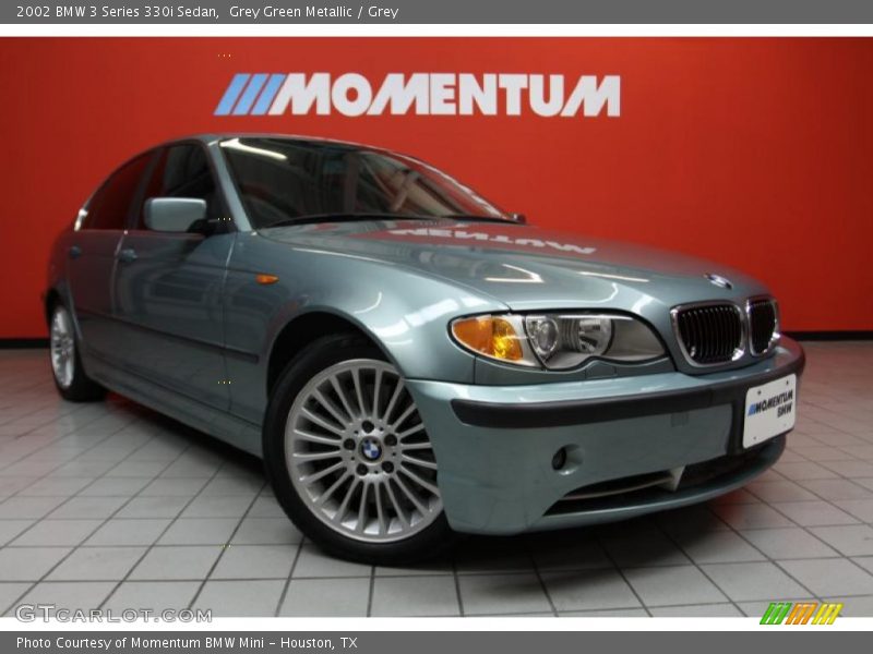 Grey Green Metallic / Grey 2002 BMW 3 Series 330i Sedan