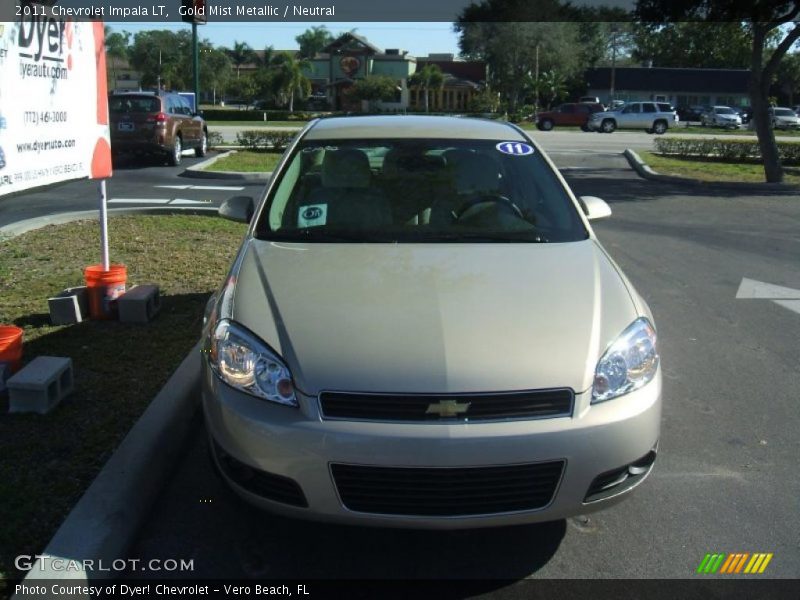 Gold Mist Metallic / Neutral 2011 Chevrolet Impala LT