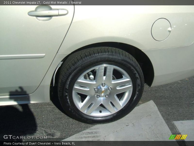 Gold Mist Metallic / Neutral 2011 Chevrolet Impala LT