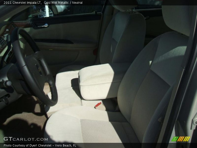 Gold Mist Metallic / Neutral 2011 Chevrolet Impala LT
