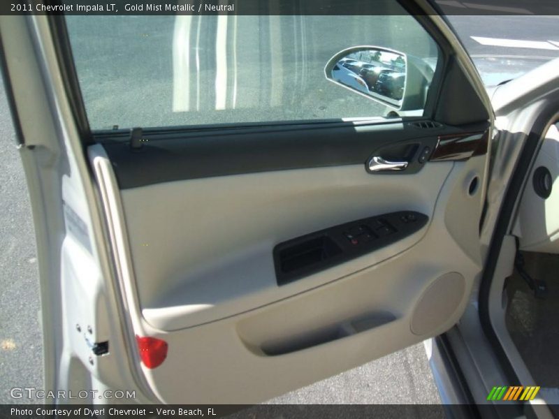 Gold Mist Metallic / Neutral 2011 Chevrolet Impala LT