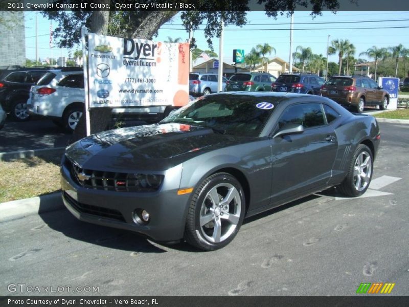 Cyber Gray Metallic / Black 2011 Chevrolet Camaro LT Coupe