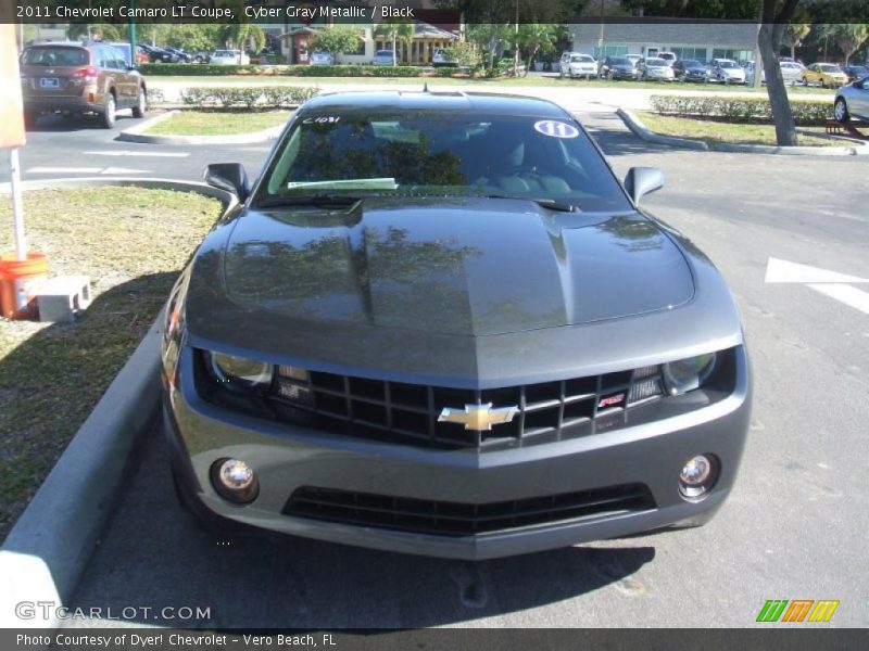 Cyber Gray Metallic / Black 2011 Chevrolet Camaro LT Coupe