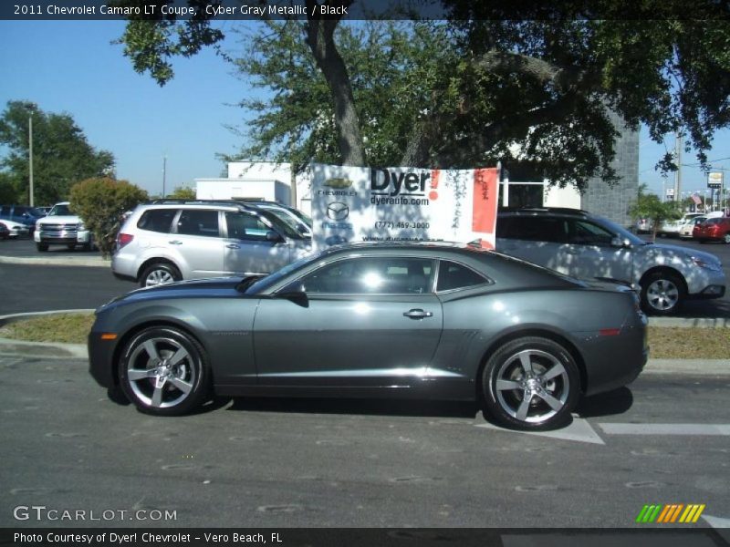 Cyber Gray Metallic / Black 2011 Chevrolet Camaro LT Coupe