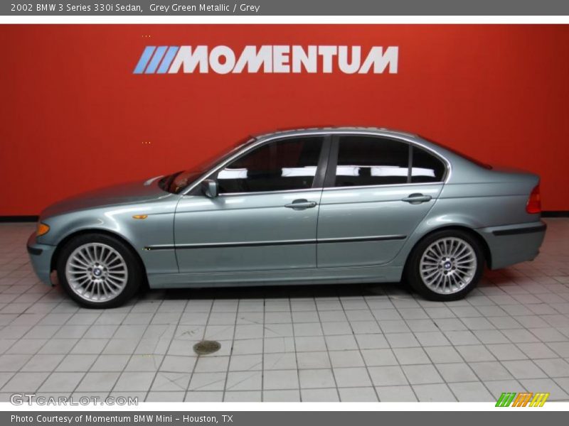 Grey Green Metallic / Grey 2002 BMW 3 Series 330i Sedan