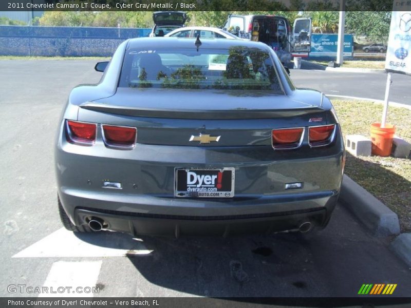 Cyber Gray Metallic / Black 2011 Chevrolet Camaro LT Coupe