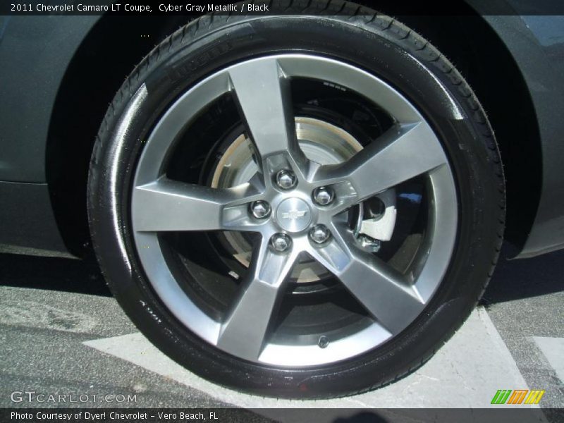 Cyber Gray Metallic / Black 2011 Chevrolet Camaro LT Coupe