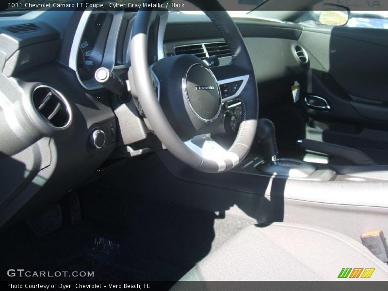 Cyber Gray Metallic / Black 2011 Chevrolet Camaro LT Coupe
