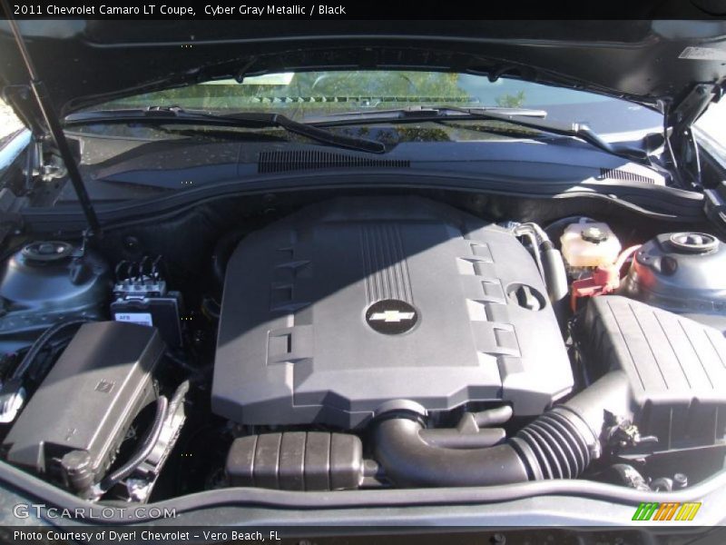 Cyber Gray Metallic / Black 2011 Chevrolet Camaro LT Coupe