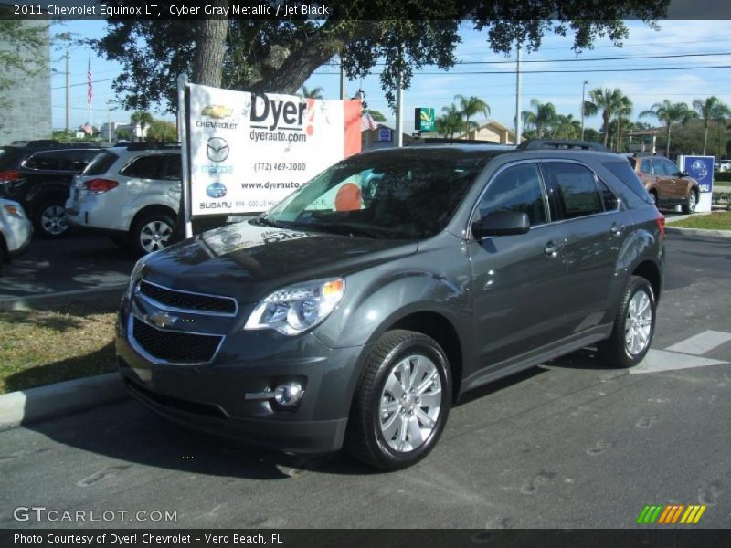 Cyber Gray Metallic / Jet Black 2011 Chevrolet Equinox LT