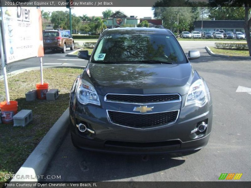 Cyber Gray Metallic / Jet Black 2011 Chevrolet Equinox LT