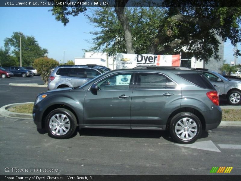 Cyber Gray Metallic / Jet Black 2011 Chevrolet Equinox LT