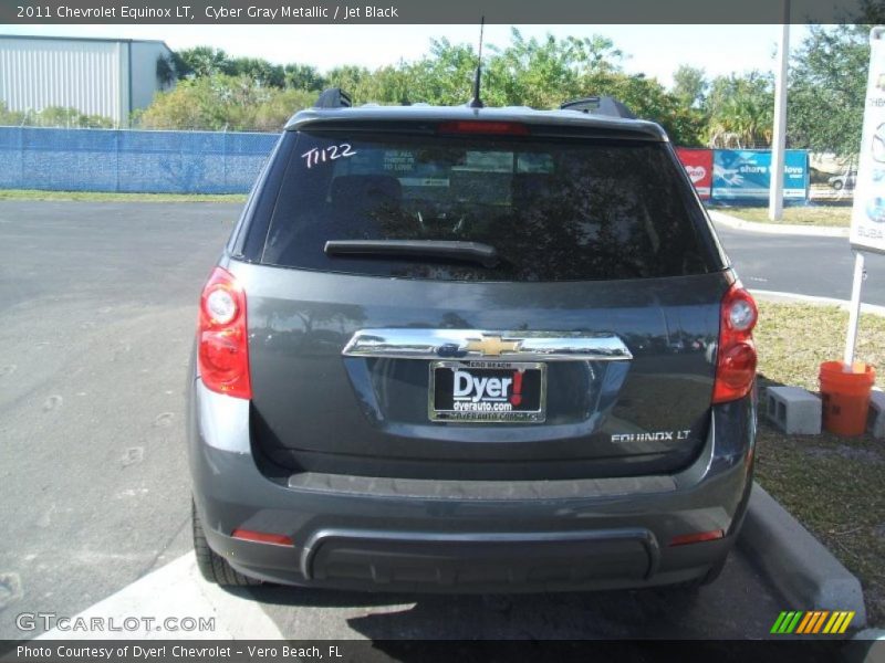 Cyber Gray Metallic / Jet Black 2011 Chevrolet Equinox LT