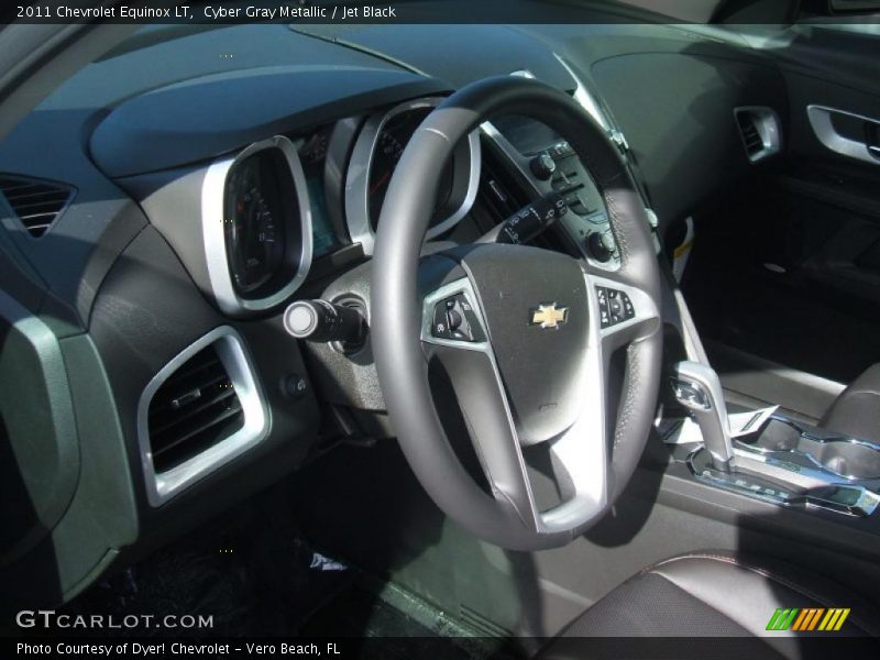 Cyber Gray Metallic / Jet Black 2011 Chevrolet Equinox LT
