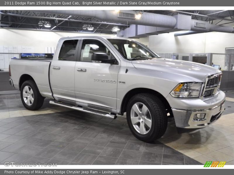 Bright Silver Metallic / Dark Slate Gray/Medium Graystone 2011 Dodge Ram 1500 Big Horn Quad Cab