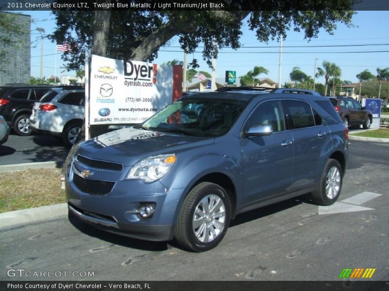Twilight Blue Metallic / Light Titanium/Jet Black 2011 Chevrolet Equinox LTZ