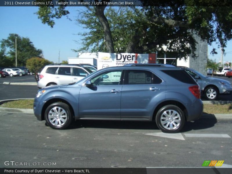 Twilight Blue Metallic / Light Titanium/Jet Black 2011 Chevrolet Equinox LTZ