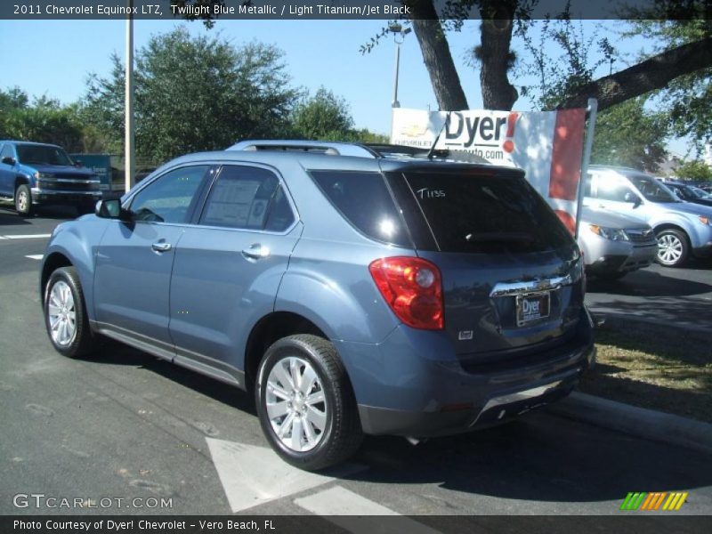 Twilight Blue Metallic / Light Titanium/Jet Black 2011 Chevrolet Equinox LTZ