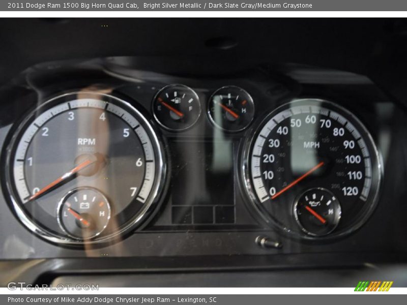 Bright Silver Metallic / Dark Slate Gray/Medium Graystone 2011 Dodge Ram 1500 Big Horn Quad Cab